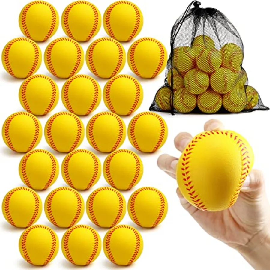 24 Pcs Soft Foam Baseballs for Training, Sports Balls for Adults, Safe Indoor and Outdoor Use, for Beginners
24 Pcs Soft Foam Baseballs for Training, Sports Balls for Adults, Safe Indoor and Outdoor Use, for Beginners