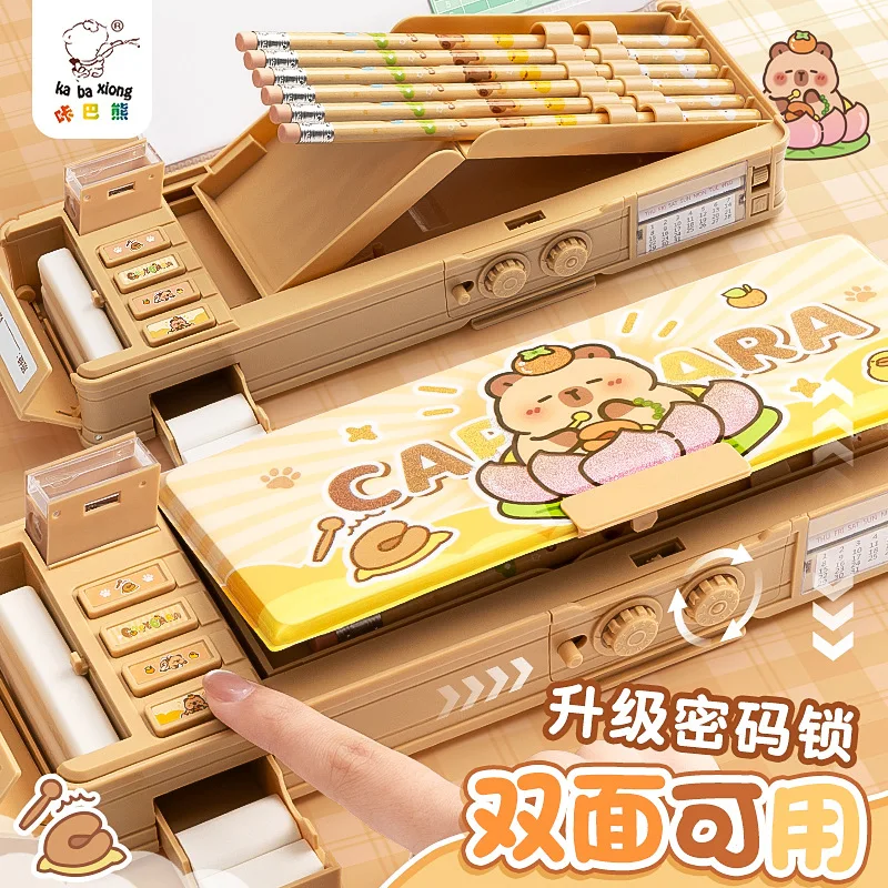 Высококачественный двусторонний пенал с паролем большой емкости для канцелярских принадлежностей, новые студенты и дети
Высококачественный двусторонний пенал с паролем большой емкости для канцелярских принадлежностей, новые студенты и дети