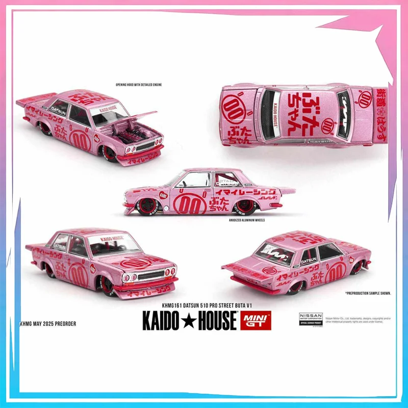 Коллекционная модель автомобиля Kaido House + MINIGT 1:64 Datsun 510 Pro Street Buta V1 из литого сплава, подарок
Коллекционная модель автомобиля Kaido House + MINIGT 1:64 Datsun 510 Pro Street Buta V1 из литого сплава, подарок