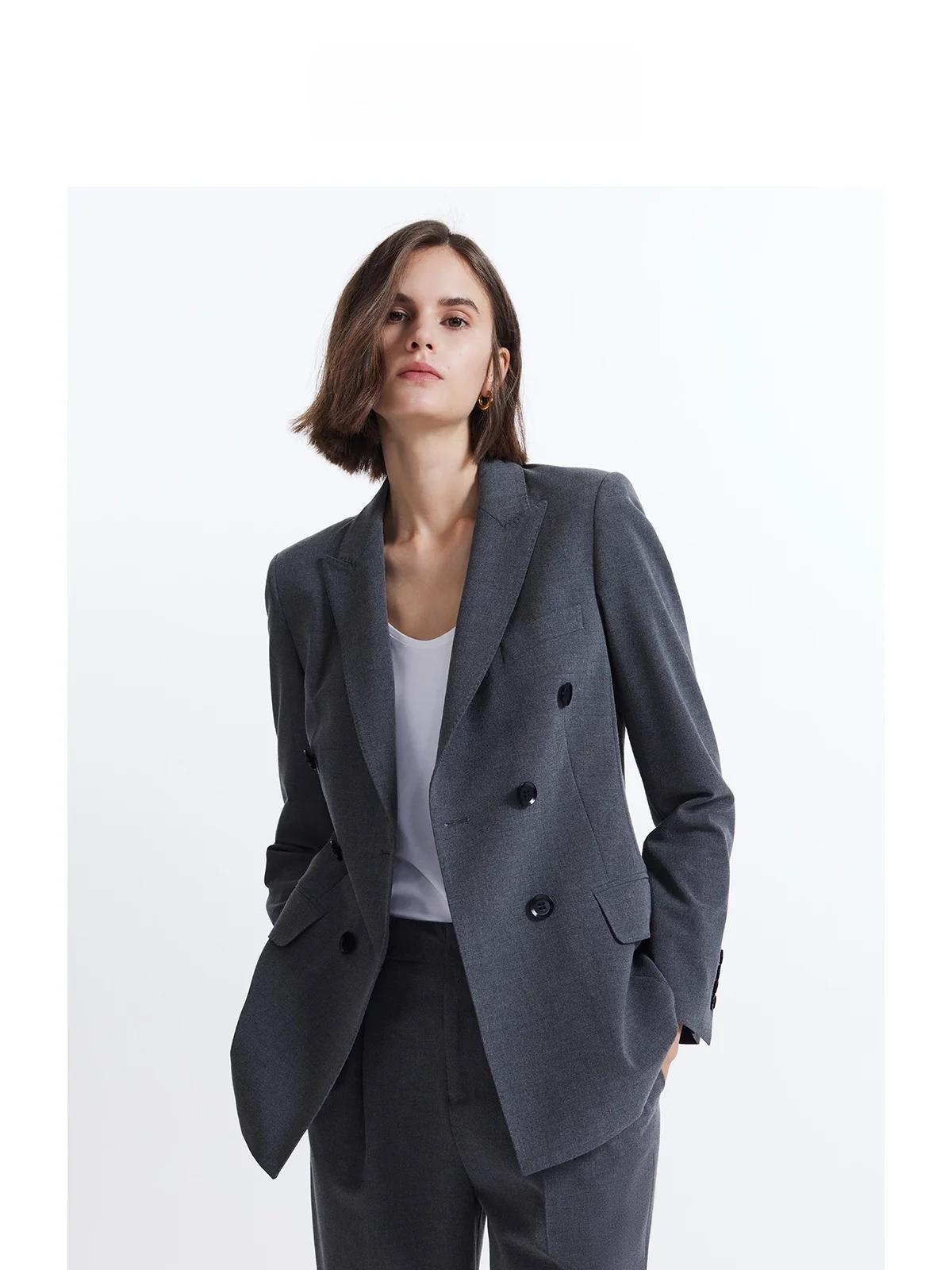 ay Suit Jaet Women's Double-Breasted Interview Formal Wear LELENTH Polyester Casual Sle Long Sve Mid-Length
ay Suit Jaet Women's Double-Breasted Interview Formal Wear LELENTH Polyester Casual Sle Long Sve Mid-Length