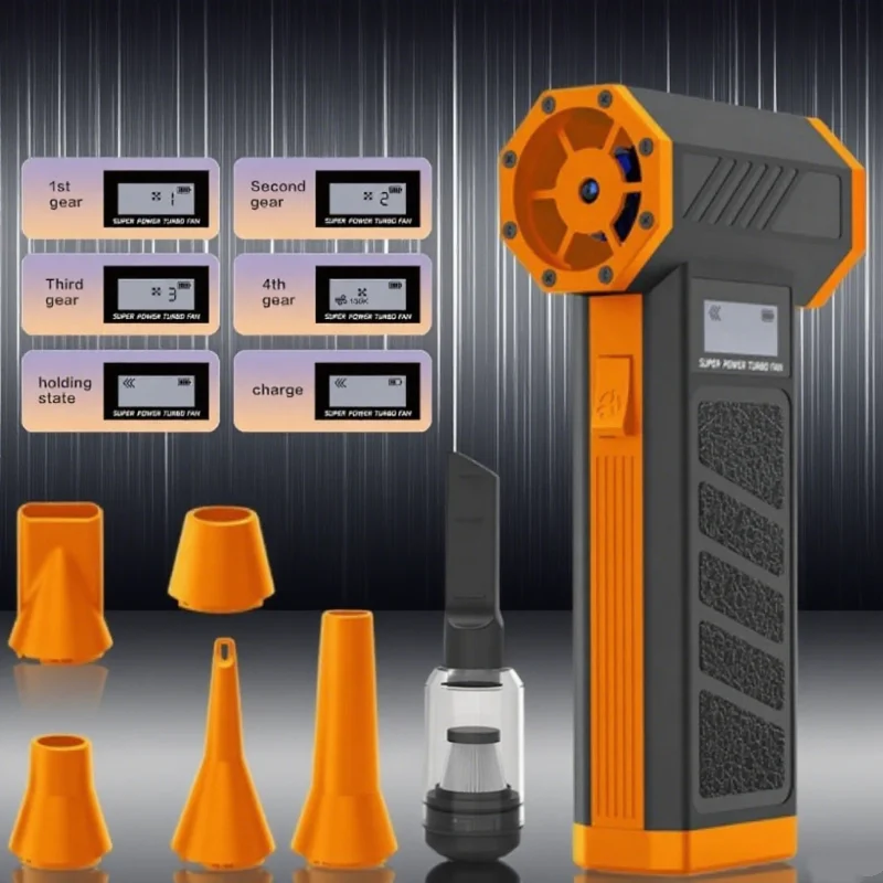 990000RPM Portable Electric Air Blower Turbo Jet Fan Brushless Motor HighSpeed Mini Turbo Jet Fan Adjustable Wind Violent Blower 
990000RPM Portable Electric Air Blower Turbo Jet Fan Brushless Motor HighSpeed Mini Turbo Jet Fan Adjustable Wind Violent Blower
