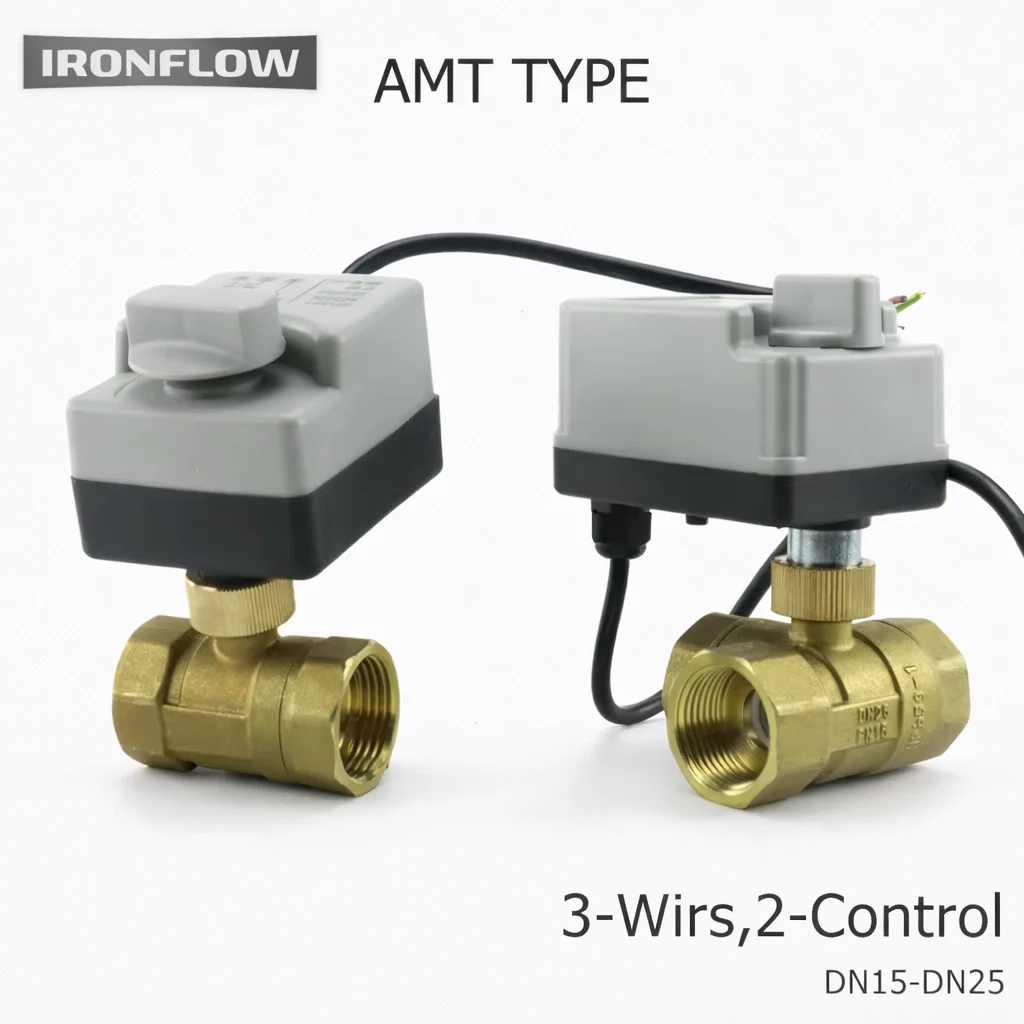 1/2'' 3/4'' 1''Brass Motorized Ball Valve DN15-DN32 Three Wire Two Control Electric Actuator with Manual Switch 220V DC12V 3 Way
1/2'' 3/4'' 1''Brass Motorized Ball Valve DN15-DN32 Three Wire Two Control Electric Actuator with Manual Switch 220V DC12V 3 Way