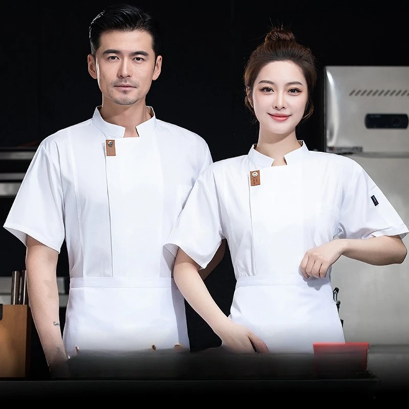 Chef's Clothing Short Sleeved Breathable and Sweat Absorbing Restaurant Catering Baking Canteen Kitchen Back Kitchen Men Women
Chef's Clothing Short Sleeved Breathable and Sweat Absorbing Restaurant Catering Baking Canteen Kitchen Back Kitchen Men Women