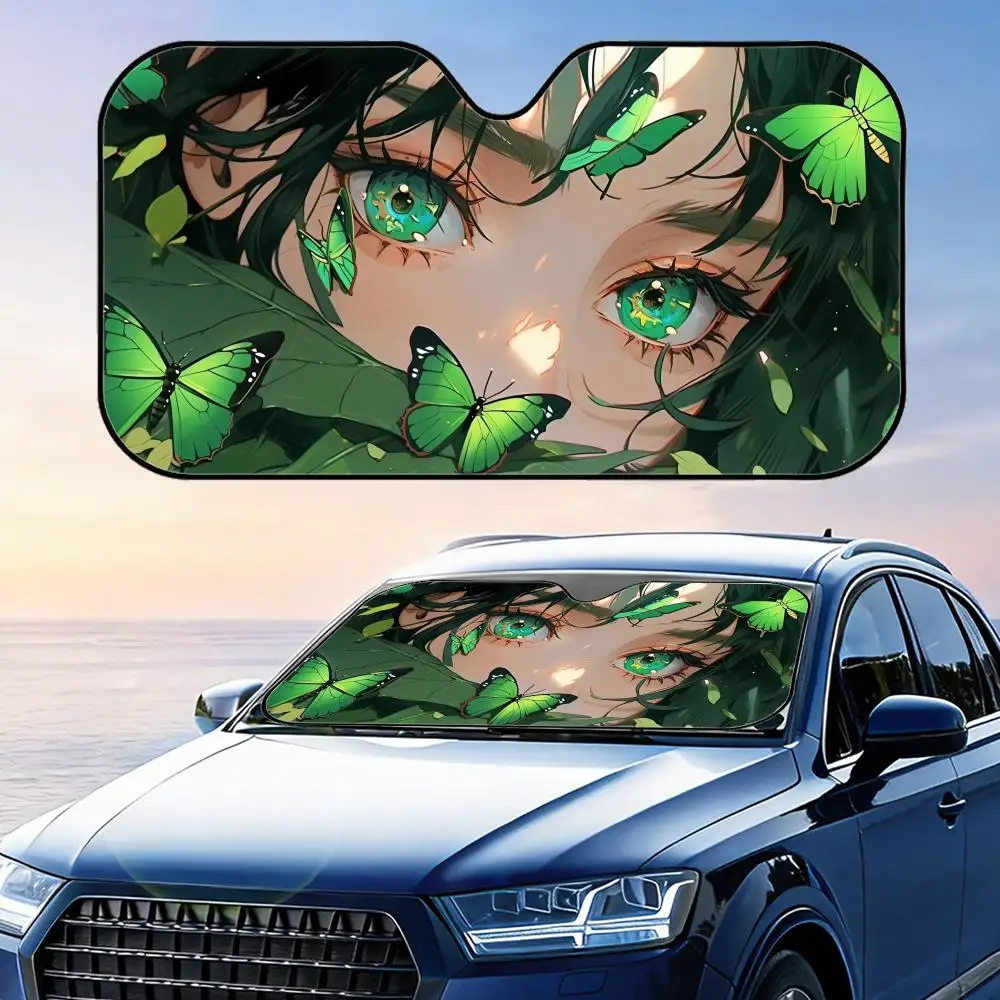 Солнцезащитный козырек для девушки в стиле киберпанк с рисунком листьев, многоразовый, из алюминиевой фольги, с УФ-защитой, трехслойный, теплоизоляционный, для лобового стекла
Солнцезащитный козырек для девушки в стиле киберпанк с рисунком листьев, многоразовый, из алюминиевой фольги, с УФ-защитой, трехслойный, теплоизоляционный, для лобового стекла