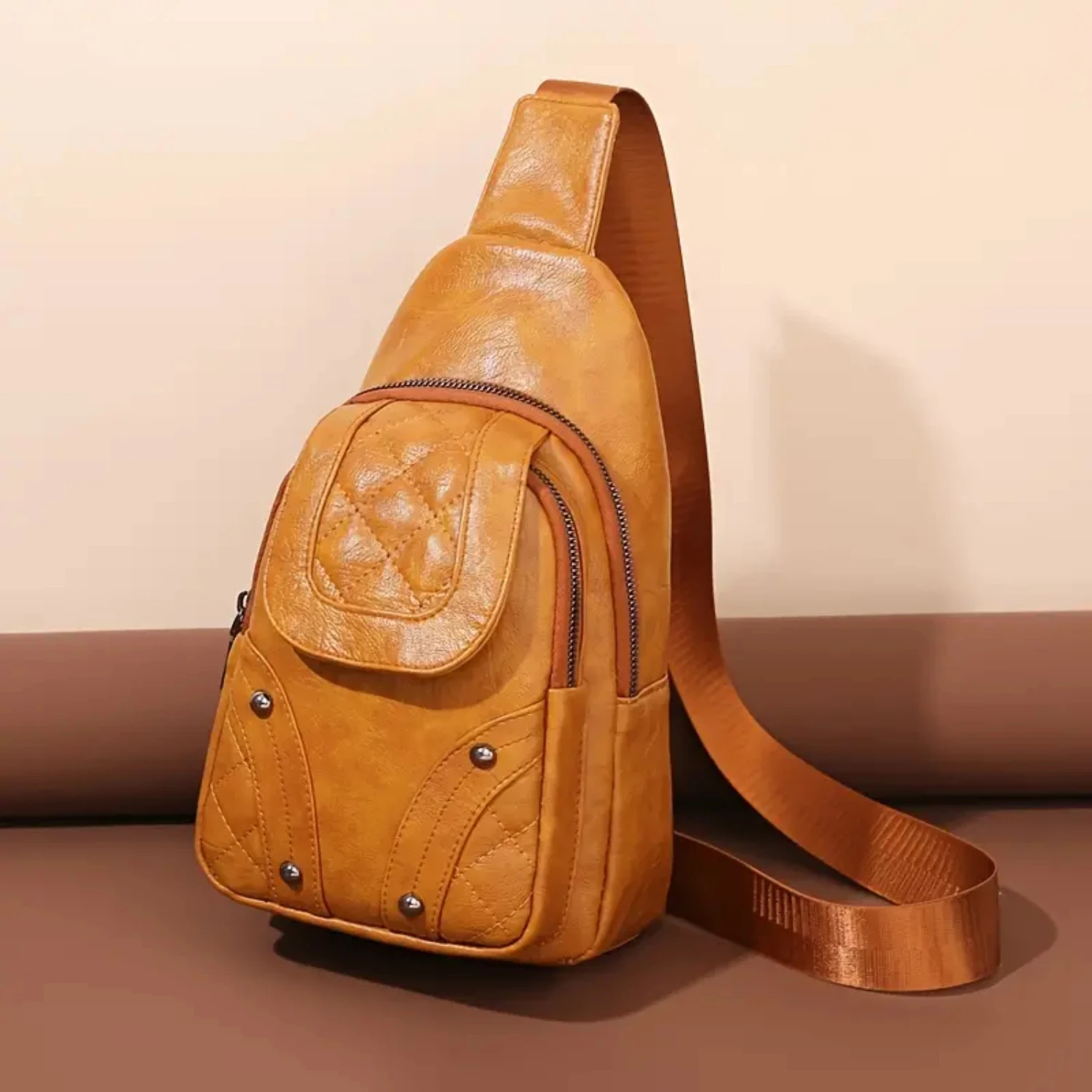 Stylish, Fashionable and Versatile Men's Soft Leather Large Capacity Portable Chest Bag Shoulder Bag Messenger Travel Satchel Ba
Stylish, Fashionable and Versatile Men's Soft Leather Large Capacity Portable Chest Bag Shoulder Bag Messenger Travel Satchel Ba