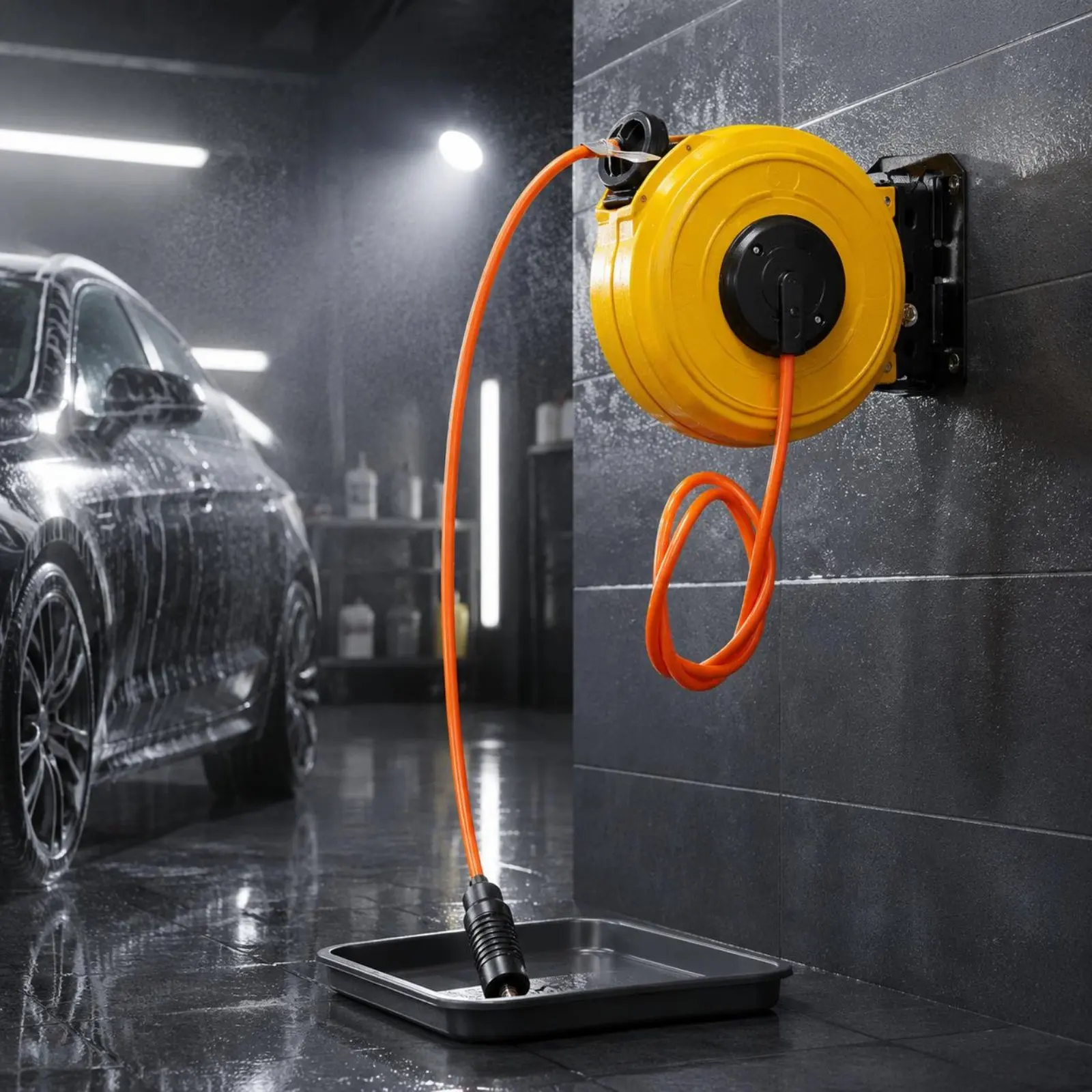 Automatic Retractable Air Hose Reel Ribbed Grip Mini Air Hose Reel for Car Care
Automatic Retractable Air Hose Reel Ribbed Grip Mini Air Hose Reel for Car Care