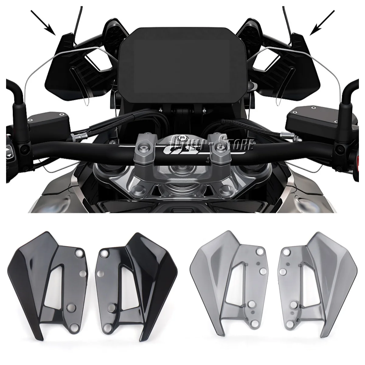 OTILLI Motorcycle Side Wind Deflector For BMW R1300GS 2024 ABS Spoiler Windshield Lightweight Windscreen Motorcycle Accessories
OTILLI Motorcycle Side Wind Deflector For BMW R1300GS 2024 ABS Spoiler Windshield Lightweight Windscreen Motorcycle Accessories