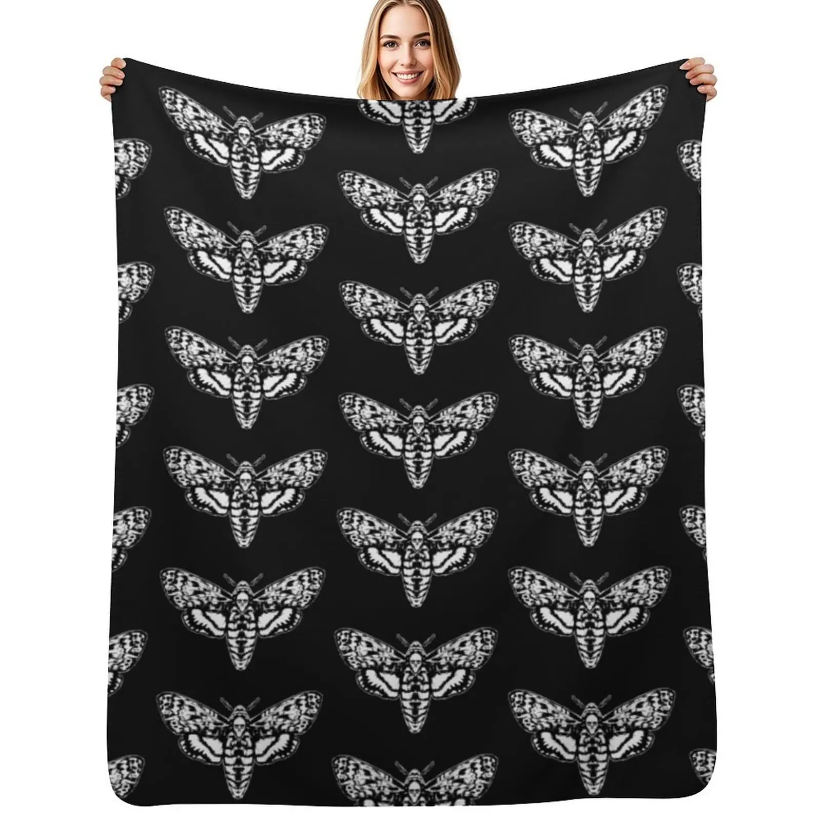 Death's Head Moth Throw Blanket Summer Cool Breathable Blanket for Sleeping
Death's Head Moth Throw Blanket Summer Cool Breathable Blanket for Sleeping
