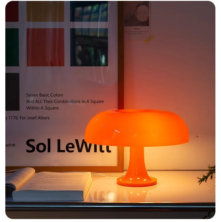 Reading Room Bedside Living Room Decoration Retro Lighting Mushroom Dimmable Donut Table Lamp Modern LED Orange
Reading Room Bedside Living Room Decoration Retro Lighting Mushroom Dimmable Donut Table Lamp Modern LED Orange