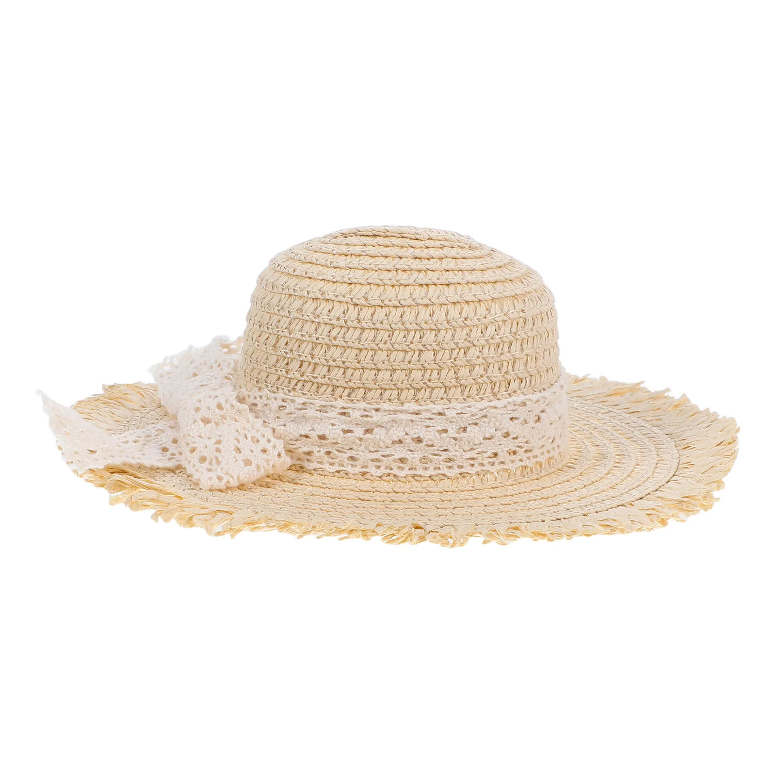 Миниатюрная соломенная шляпка из натурального плетеного материала бежевого цвета с кружевной лентой для поделок и декора кукольных домиков
Миниатюрная соломенная шляпка из натурального плетеного материала бежевого цвета с кружевной лентой для поделок и декора кукольных домиков