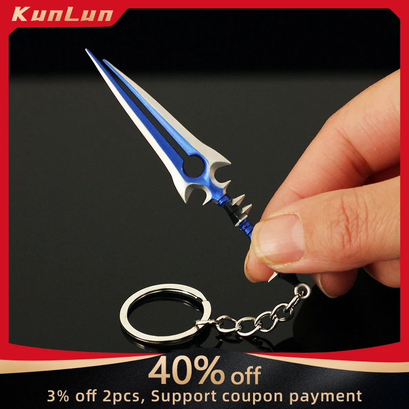 9cm Game World of Warcraft Thunderfury Keychain Alloy Accessories Blessed Blade of The Windseeker Katana Sword Model Toys Boys
9cm Game World of Warcraft Thunderfury Keychain Alloy Accessories Blessed Blade of The Windseeker Katana Sword Model Toys Boys