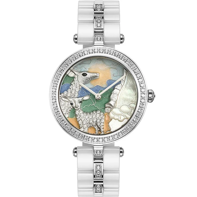 Casual Retro Ladies Watch Embossed Dial Ceramic Strap Waterproof Hand Clock Female Fashion Novelty Designer Women Wristwatches
Casual Retro Ladies Watch Embossed Dial Ceramic Strap Waterproof Hand Clock Female Fashion Novelty Designer Women Wristwatches