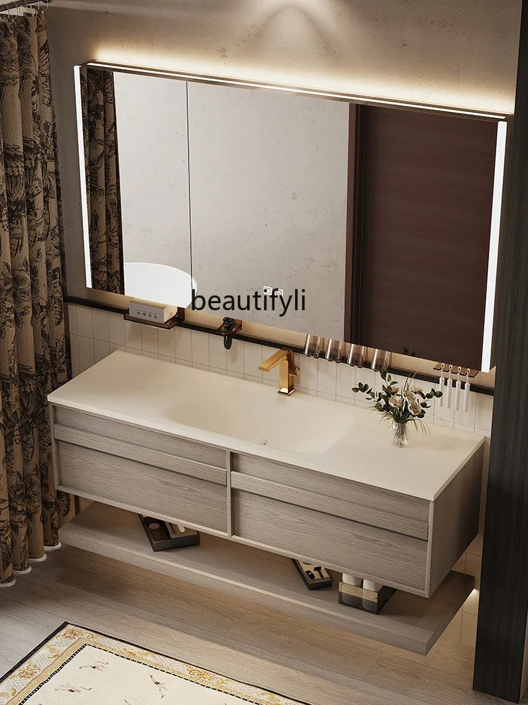 Y13 Medieval style rock slab hot bending seamless integrated basin bathroom cabinet combination, washing table hand washbasin
Y13 Medieval style rock slab hot bending seamless integrated basin bathroom cabinet combination, washing table hand washbasin