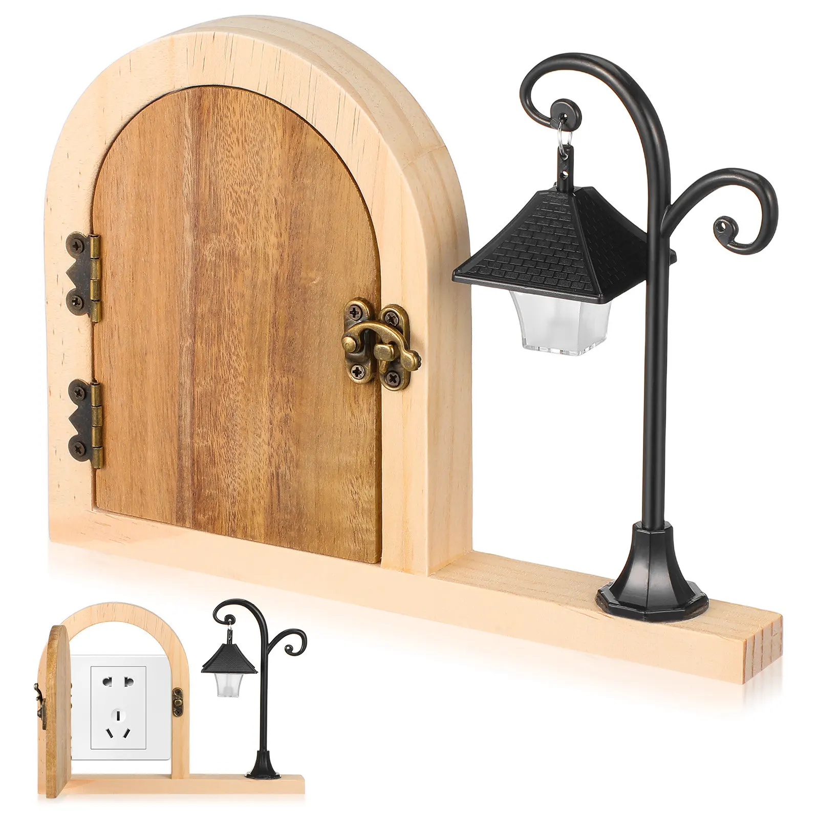 Fairy Door Wooden Light Switch Cover Plate Glowing Night Light Child Safety Outlet Protector Pet Chew Prevention Home Decor
Fairy Door Wooden Light Switch Cover Plate Glowing Night Light Child Safety Outlet Protector Pet Chew Prevention Home Decor