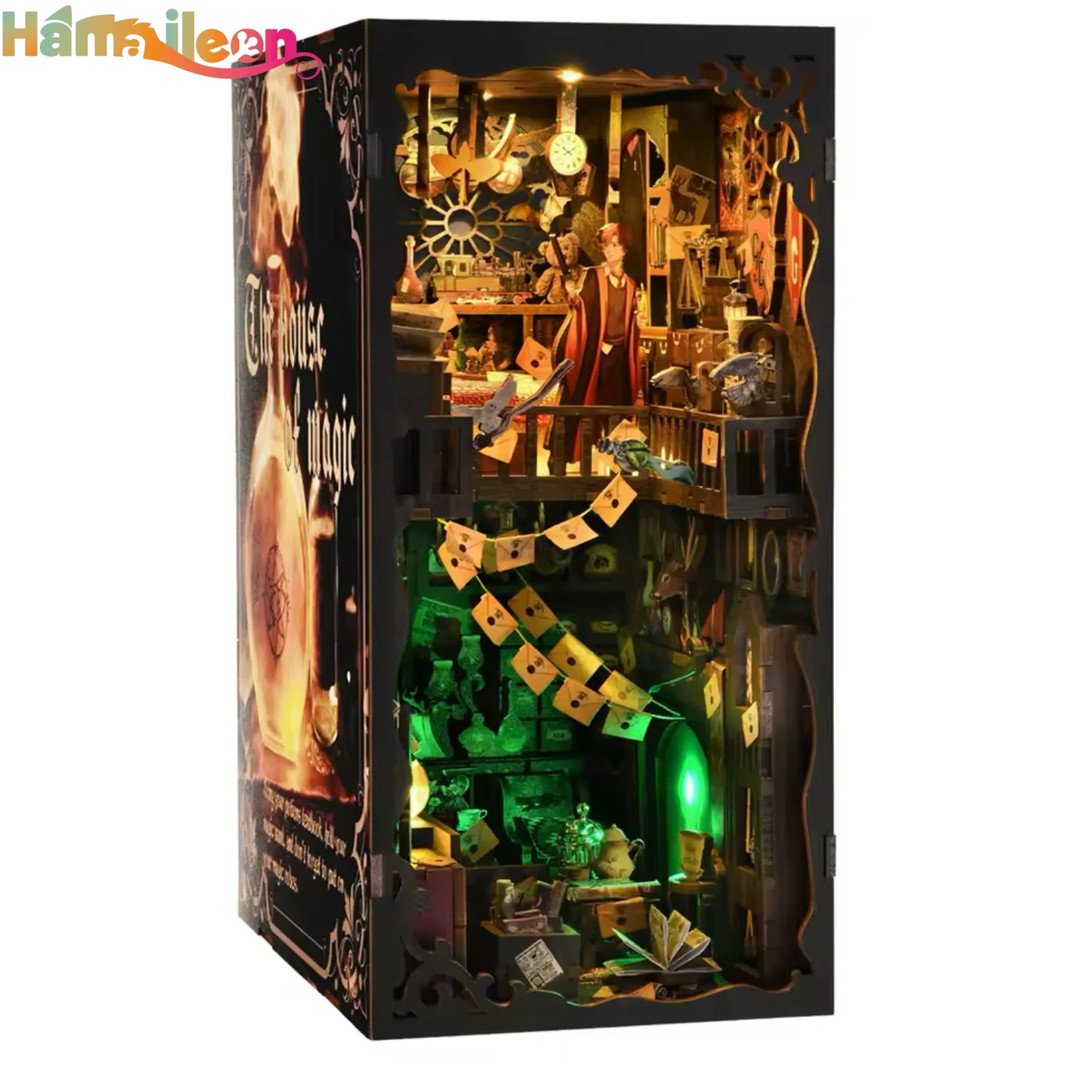 Hamaileon Support OEM/ODM customization Book Nook Kit DIY Miniature House Dollhouse, Booknook Bookend Bookshelf With Dust Cover
Hamaileon Support OEM/ODM customization Book Nook Kit DIY Miniature House Dollhouse, Booknook Bookend Bookshelf With Dust Cover