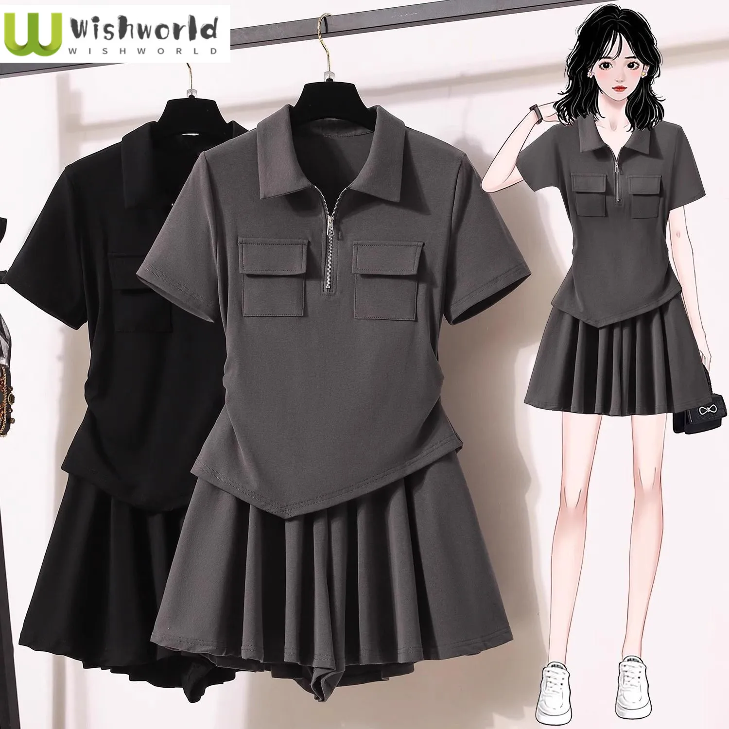 Summer Casual Hooded Top with Fashionable Zipper Short Sleeves New Niche Shorts Slimming Two-piece Set Trendy
Summer Casual Hooded Top with Fashionable Zipper Short Sleeves New Niche Shorts Slimming Two-piece Set Trendy