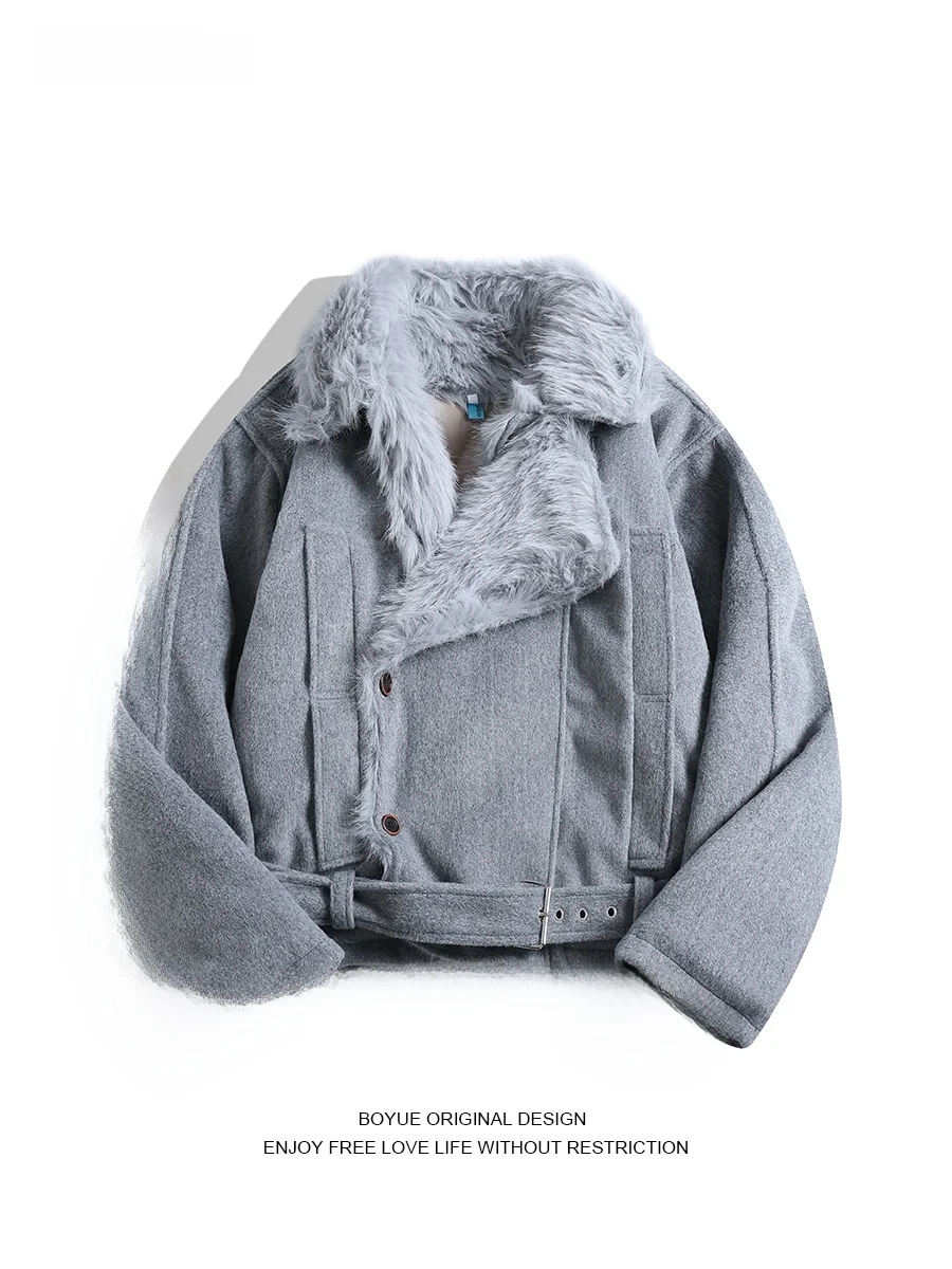Мужская демисезонная куртка Boyue из шерсти и хлопка на флисовой подкладке, на пуговицах, повседневная, легкая, роскошная, с поясом, теплая верхняя одежда
Мужская демисезонная куртка Boyue из шерсти и хлопка на флисовой подкладке, на пуговицах, повседневная, легкая, роскошная, с поясом, теплая верхняя одежда