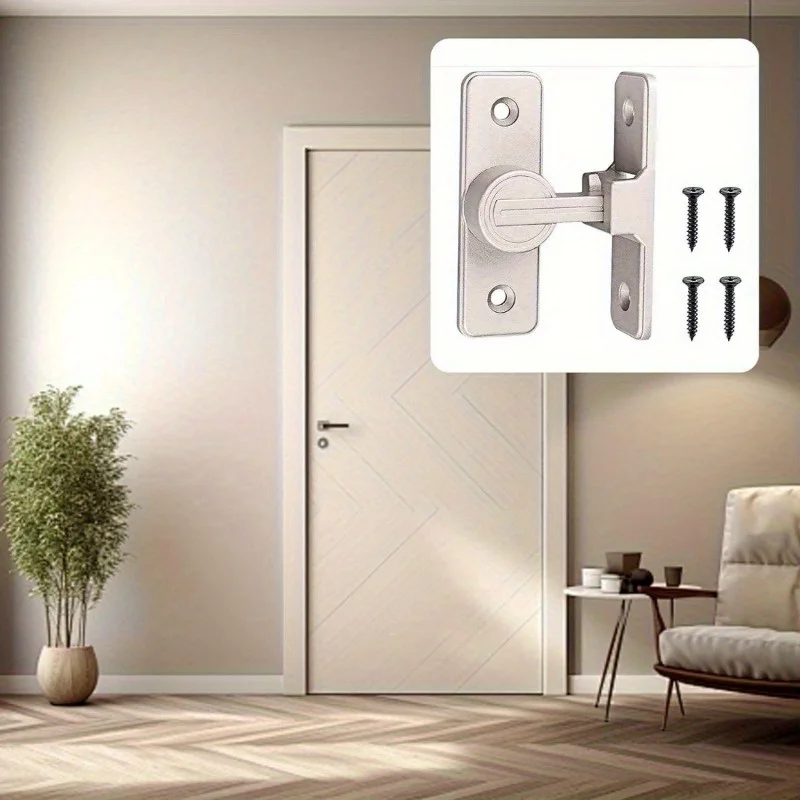 1Set 90° Anti-Theft Slide Bolt Lock Sanded Nickel Corrosion-Resistant Door Latch Easy Install for Bathroom & Push-Pull Doors
1Set 90° Anti-Theft Slide Bolt Lock Sanded Nickel Corrosion-Resistant Door Latch Easy Install for Bathroom & Push-Pull Doors