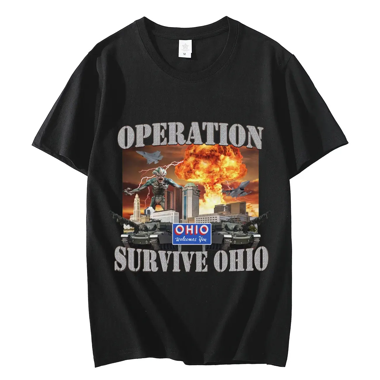 Operation Survive Ohio Funny Meme T-Shirt Gothic Vintage Oversized Clothing T-Shirts Unisex Fashion Casual Pure Cotton T Shirts
Operation Survive Ohio Funny Meme T-Shirt Gothic Vintage Oversized Clothing T-Shirts Unisex Fashion Casual Pure Cotton T Shirts