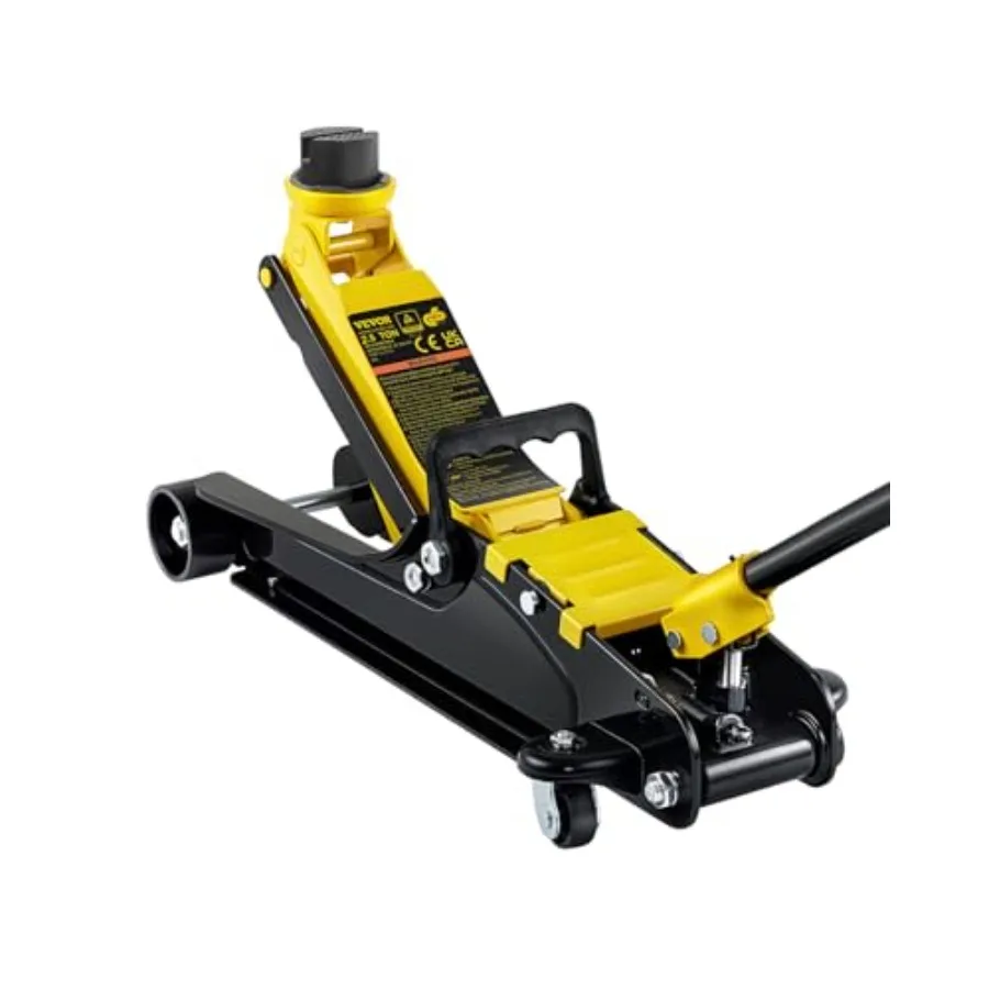 2.5 Ton Low Profile Heavy-Duty Steel Racing Floor Jack with Single Piston Lift Pump Lifting Range 3.35"-14.96"
2.5 Ton Low Profile Heavy-Duty Steel Racing Floor Jack with Single Piston Lift Pump Lifting Range 3.35"-14.96"
