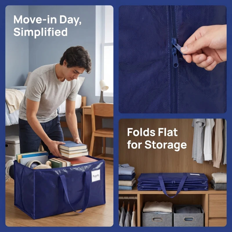 Household 6 Pack Large Heavy Duty Moving Storage Bags With Zippers Handles For College Dorm Travel
Household 6 Pack Large Heavy Duty Moving Storage Bags With Zippers Handles For College Dorm Travel