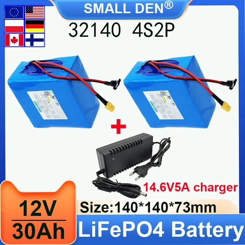 12V 30Ah 32140 Lifepo4 Battery Pack 4S2P 30A Balanced BMS and Uninterruptible Power Supply High Power and Large Capacity
12V 30Ah 32140 Lifepo4 Battery Pack 4S2P 30A Balanced BMS and Uninterruptible Power Supply High Power and Large Capacity