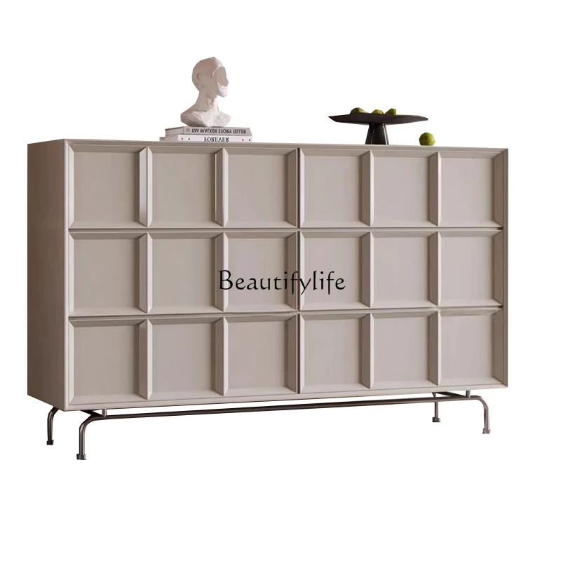Solid wood cream color dining side cabinet style light luxury storage modern simple white TV cabinet
Solid wood cream color dining side cabinet style light luxury storage modern simple white TV cabinet