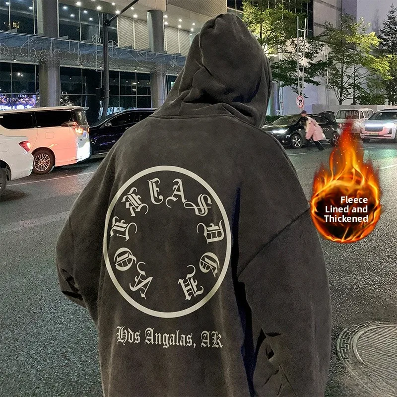 Retro American Waed Fce Lined Thiened Hoodie Men's Winter Faion Loose Hiphop Top Youth Casual Sle Printed Hat
Retro American Waed Fce Lined Thiened Hoodie Men's Winter Faion Loose Hiphop Top Youth Casual Sle Printed Hat