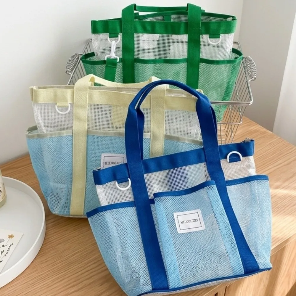 Large Capacity Mesh Swimming Bag Waterproof Dry Wet Separation Shoulder Bag Contrasting Color Korean Style Beach Tote Bag
Large Capacity Mesh Swimming Bag Waterproof Dry Wet Separation Shoulder Bag Contrasting Color Korean Style Beach Tote Bag