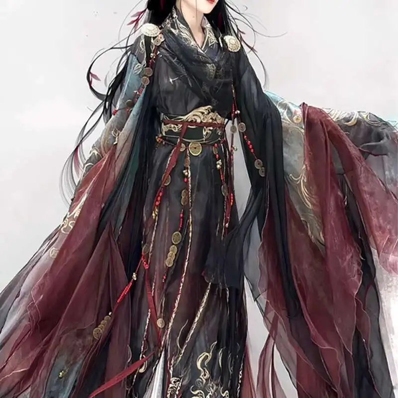 New Carnival Halloween Cos Cosplay Women Guofeng Heavy Industry Embroidery Han Elements Xianxia Style Warring States Robe Hanfu
New Carnival Halloween Cos Cosplay Women Guofeng Heavy Industry Embroidery Han Elements Xianxia Style Warring States Robe Hanfu