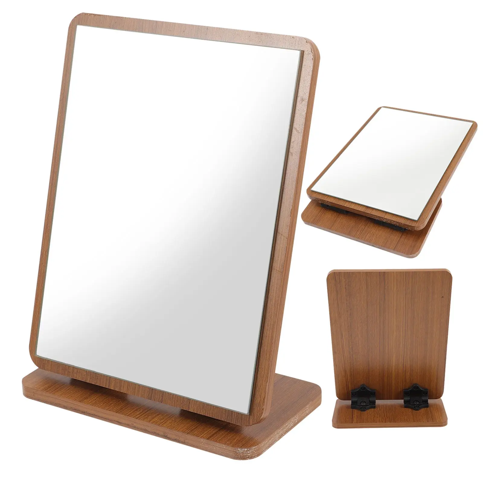 Wooden Stand Design Vanity Desk Bathroom Gift Girls Ladies Bedroom Aesthetic Mirror Bathroom Swivel Mirror Decor
Wooden Stand Design Vanity Desk Bathroom Gift Girls Ladies Bedroom Aesthetic Mirror Bathroom Swivel Mirror Decor