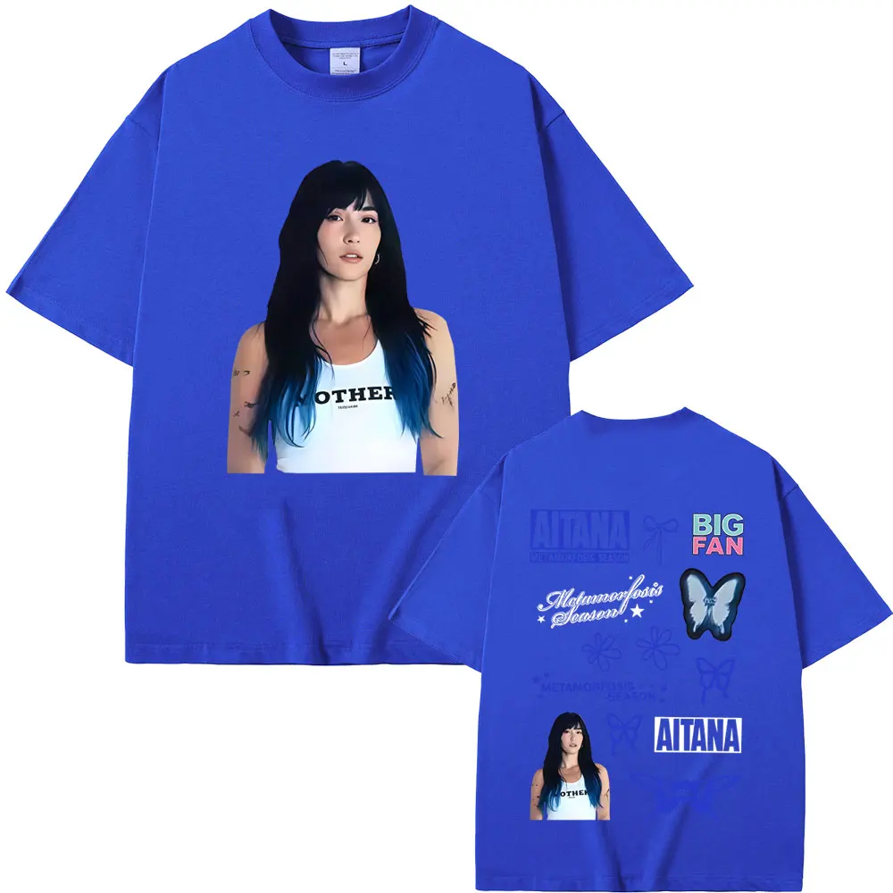 Singer Aitana Face Graphic T-shirt CUARTO AZUL Logo Print T-shirts Men Women Fashion Casual Oversized Short Sleeve Tops T Shirts
Singer Aitana Face Graphic T-shirt CUARTO AZUL Logo Print T-shirts Men Women Fashion Casual Oversized Short Sleeve Tops T Shirts