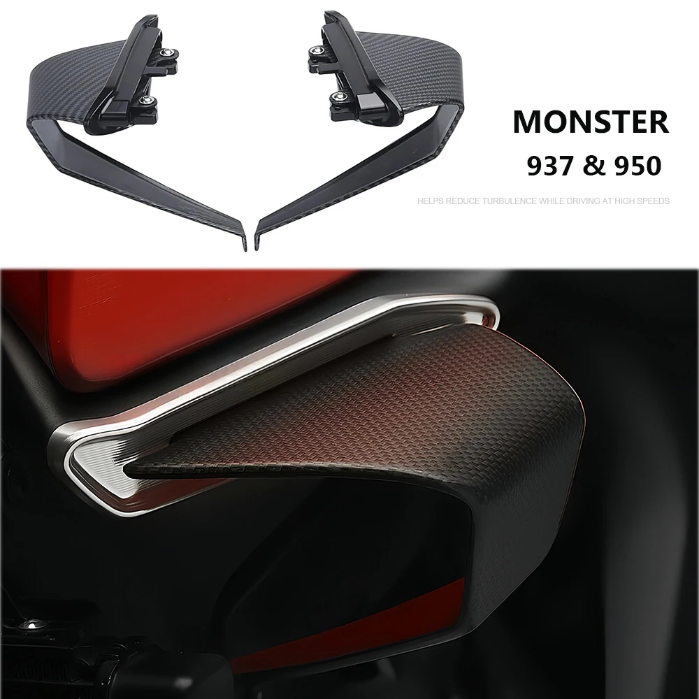 For Ducati Monster 937 SP Plus Monster 950 Side Winglet Spoiler Motorcycle Side Fairing Wing Aerodynamic Front Wind Fin
For Ducati Monster 937 SP Plus Monster 950 Side Winglet Spoiler Motorcycle Side Fairing Wing Aerodynamic Front Wind Fin