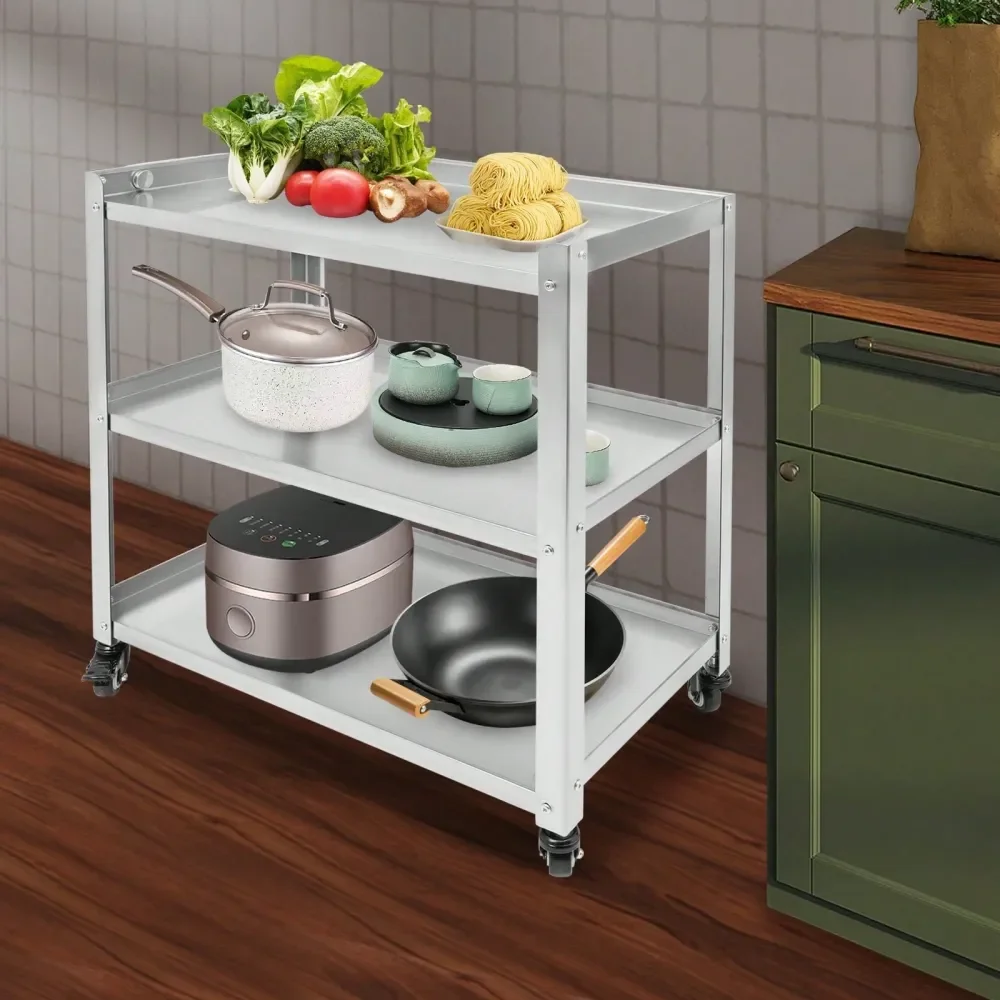 Garage Shelving Storage Shelf Shelves 3 Tier Stainless Steel Kitchen Trolley Cart, Utility Serving Storage Rolling Car Shelf, Ki
Garage Shelving Storage Shelf Shelves 3 Tier Stainless Steel Kitchen Trolley Cart, Utility Serving Storage Rolling Car Shelf, Ki