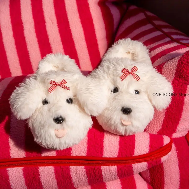 Wholesale Cozy Soft Slippers Cute Animal Winter Warm Dog Plush Slides Plushy Thick Sole Fluffy Puppy Toy Poodle Slippers Girls
Wholesale Cozy Soft Slippers Cute Animal Winter Warm Dog Plush Slides Plushy Thick Sole Fluffy Puppy Toy Poodle Slippers Girls