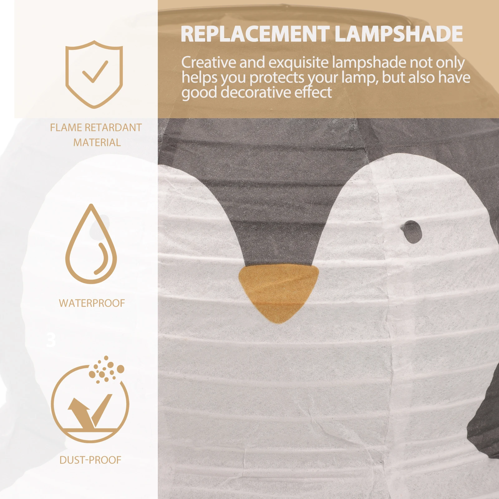 Paper Lampshade Foldable Penguin Light Shade Decorative Ceiling Lamp Cover For Home Hotel Party Chandelier Light Shades
Paper Lampshade Foldable Penguin Light Shade Decorative Ceiling Lamp Cover For Home Hotel Party Chandelier Light Shades