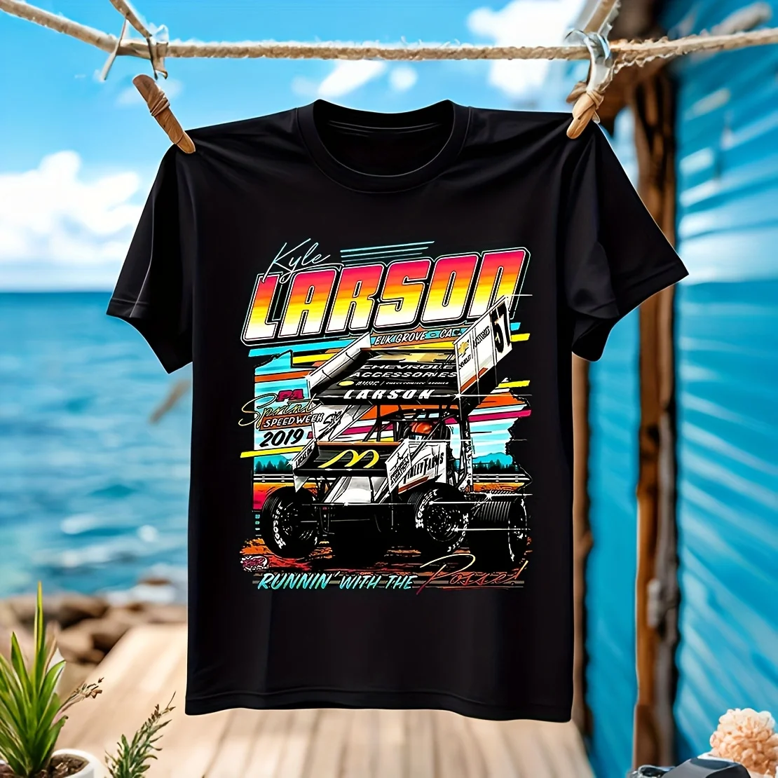 Kyle Larson, Racing Car, Vintage Men's T-shirt 100% Cotton Casual Breathable Confortable sports occasions wide size range colorf
Kyle Larson, Racing Car, Vintage Men's T-shirt 100% Cotton Casual Breathable Confortable sports occasions wide size range colorf