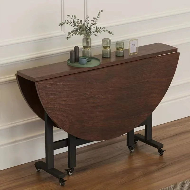Folding dining table household small apartment simple restaurant round dining table mobile large round table
Folding dining table household small apartment simple restaurant round dining table mobile large round table