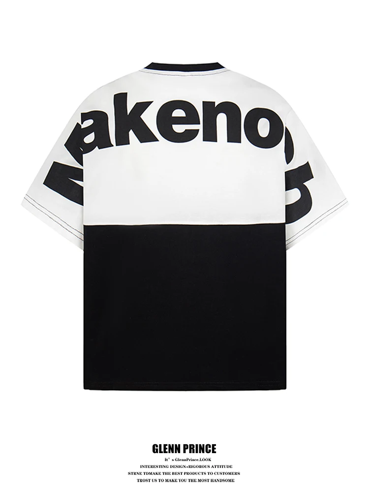GPstudio American High Street Color Block Letter Print Oversize Teenage Short Sleeve Men's T-shirt Heavyweight Cotton Casual Top
GPstudio American High Street Color Block Letter Print Oversize Teenage Short Sleeve Men's T-shirt Heavyweight Cotton Casual Top