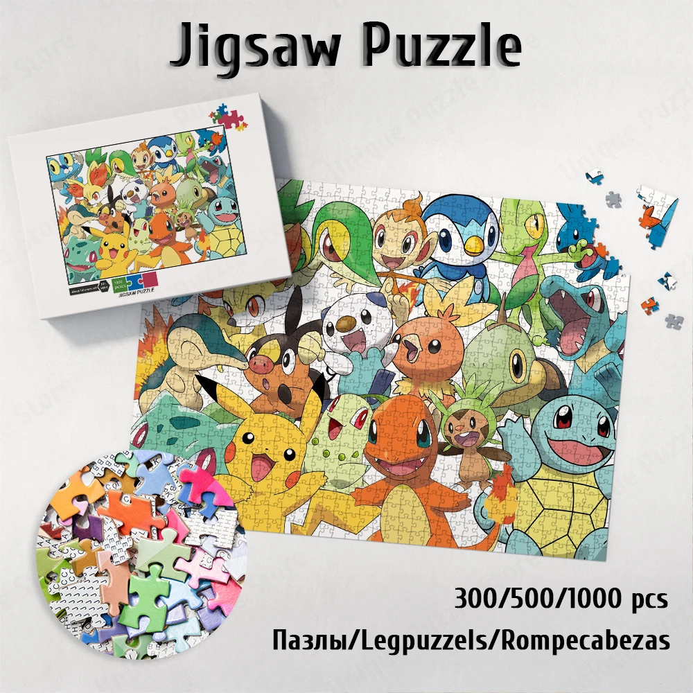 Pokemon Pikachu Jigsaw Puzzle Cartoon Cute Pet Elf Toys Hobbies Children Toys Japanese Style Montessori Toys Children Restless
Pokemon Pikachu Jigsaw Puzzle Cartoon Cute Pet Elf Toys Hobbies Children Toys Japanese Style Montessori Toys Children Restless