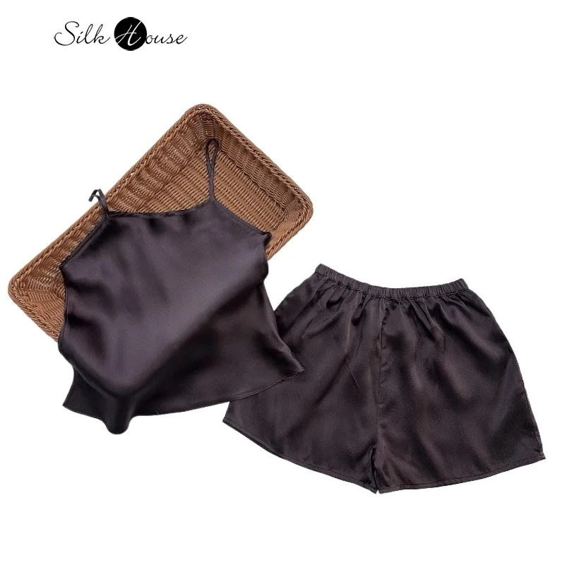 20 мм маленькие тяжелые шорты на подтяжках из 100% натурального шелка тутового шелка темно-кофейного повседневного женского приятного для кожи домашнего одежды пижамный комплект
20 мм маленькие тяжелые шорты на подтяжках из 100% натурального шелка тутового шелка темно-кофейного повседневного женского приятного для кожи домашнего одежды пижамный комплект