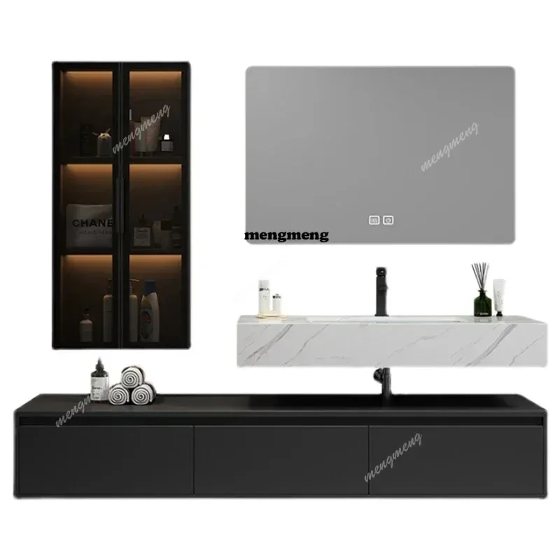 Nordic Luxury Rock Plate Bathroom Cabinet Combo Modern Solid Wood Vanity Bathroom Mirror Shelves Furniture Muebles De Baño
Nordic Luxury Rock Plate Bathroom Cabinet Combo Modern Solid Wood Vanity Bathroom Mirror Shelves Furniture Muebles De Baño