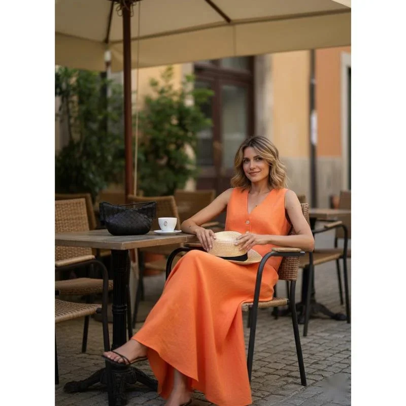 Women Chic Vest And Maxi Skirt Set Sleeveless V Neck Button Waistcoat Top Two Piece Summer Office Lady Casual Resort Wear Loose
Women Chic Vest And Maxi Skirt Set Sleeveless V Neck Button Waistcoat Top Two Piece Summer Office Lady Casual Resort Wear Loose