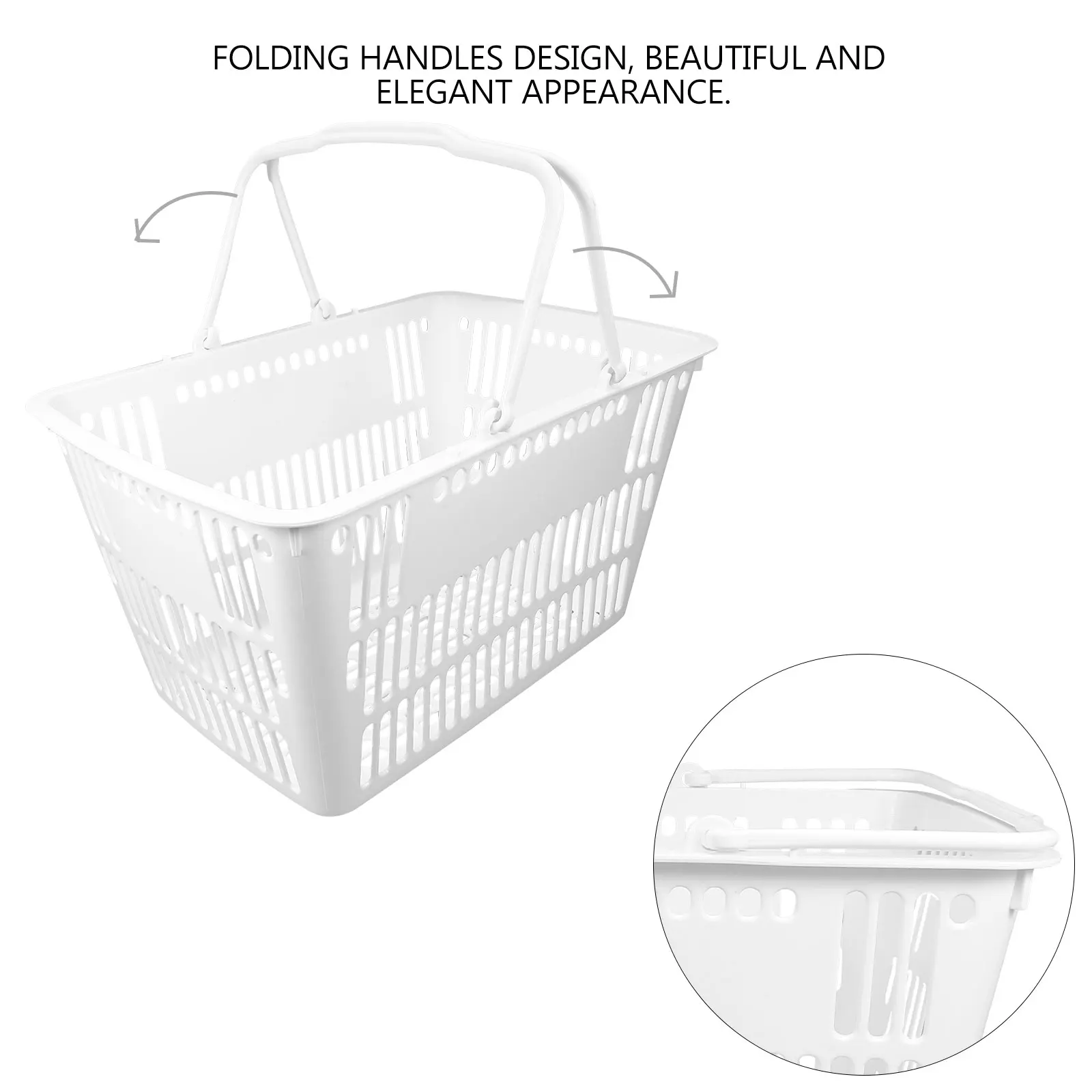 Plastic Shopping Basket 380X260X205 White Grocery Storage Bins H Portable Mini Small Picnic Outdoor Bathrooms
Plastic Shopping Basket 380X260X205 White Grocery Storage Bins H Portable Mini Small Picnic Outdoor Bathrooms