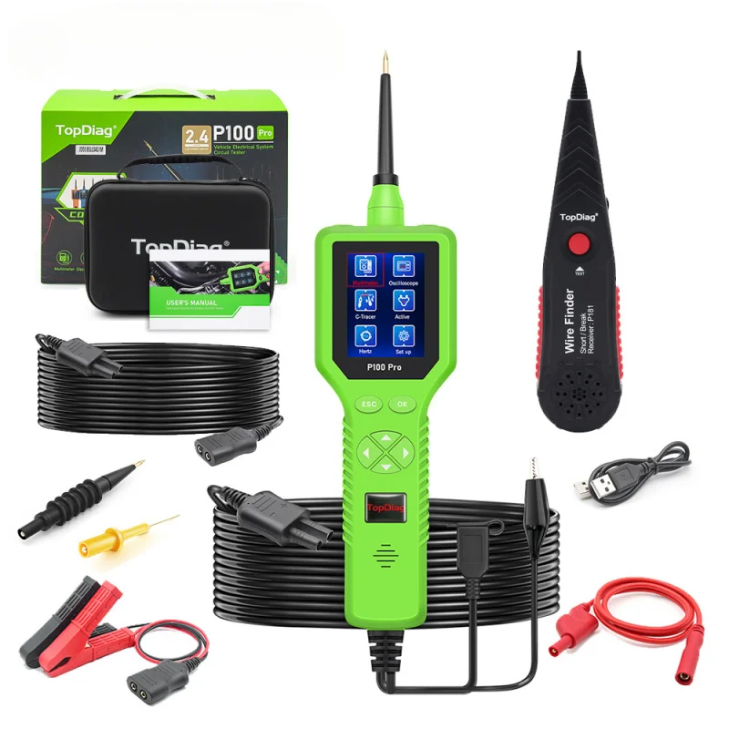 P100 Pro Tester Multi-functional electrical vehicle circuit detector
P100 Pro Tester Multi-functional electrical vehicle circuit detector