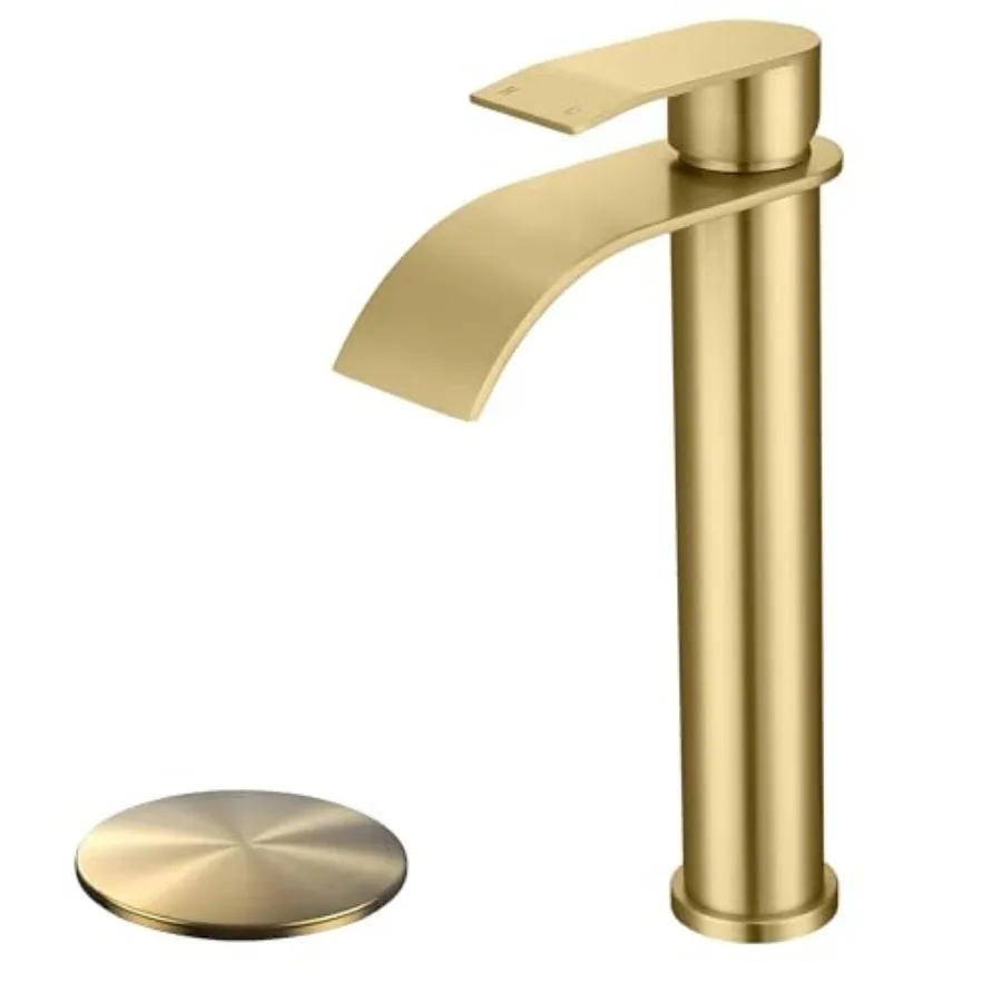 Vessel Sink Faucet High Bathroom Sink Faucet High Waterfall Bathroom Faucet Single Handle Basin Faucet Come with Water Hose and
Vessel Sink Faucet High Bathroom Sink Faucet High Waterfall Bathroom Faucet Single Handle Basin Faucet Come with Water Hose and