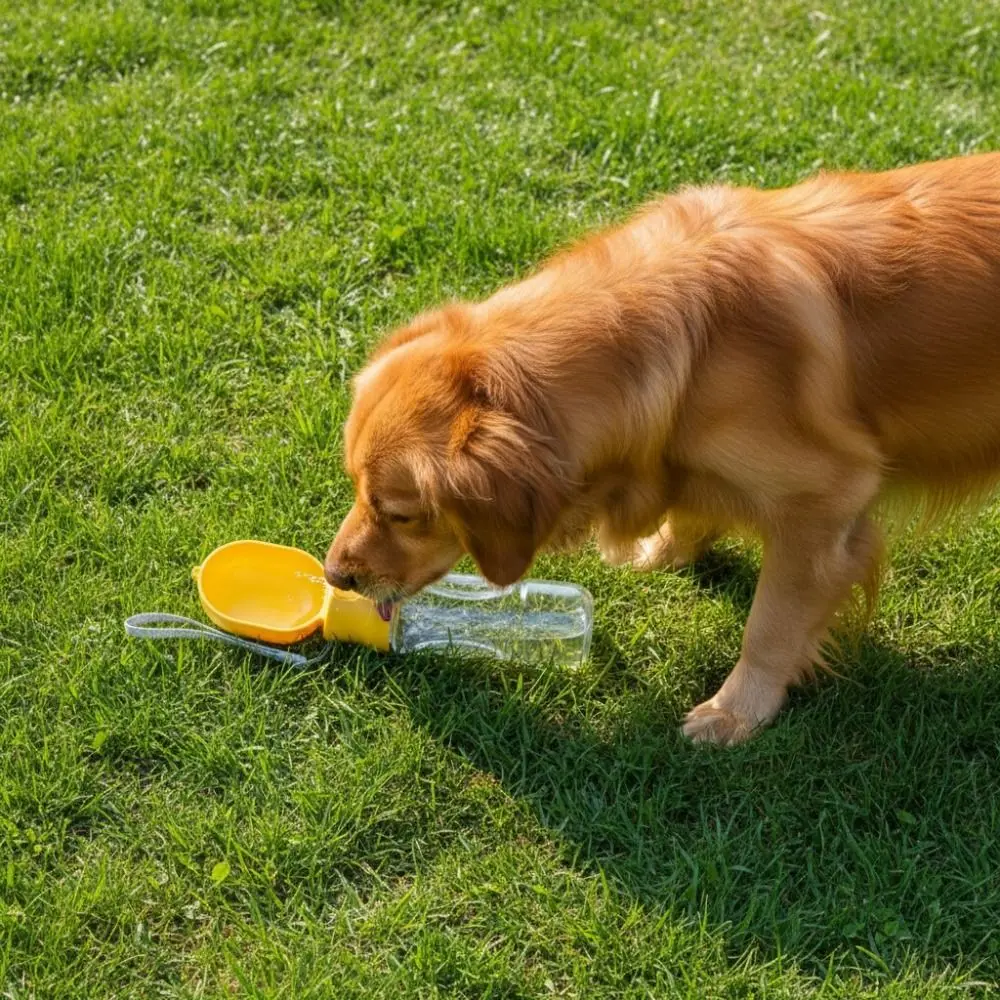Leak-proof Outdoor Dog Water Bottle Sealed with Filter Dog Water Dispenser Press Design Separate Wet and Dry Areas
Leak-proof Outdoor Dog Water Bottle Sealed with Filter Dog Water Dispenser Press Design Separate Wet and Dry Areas