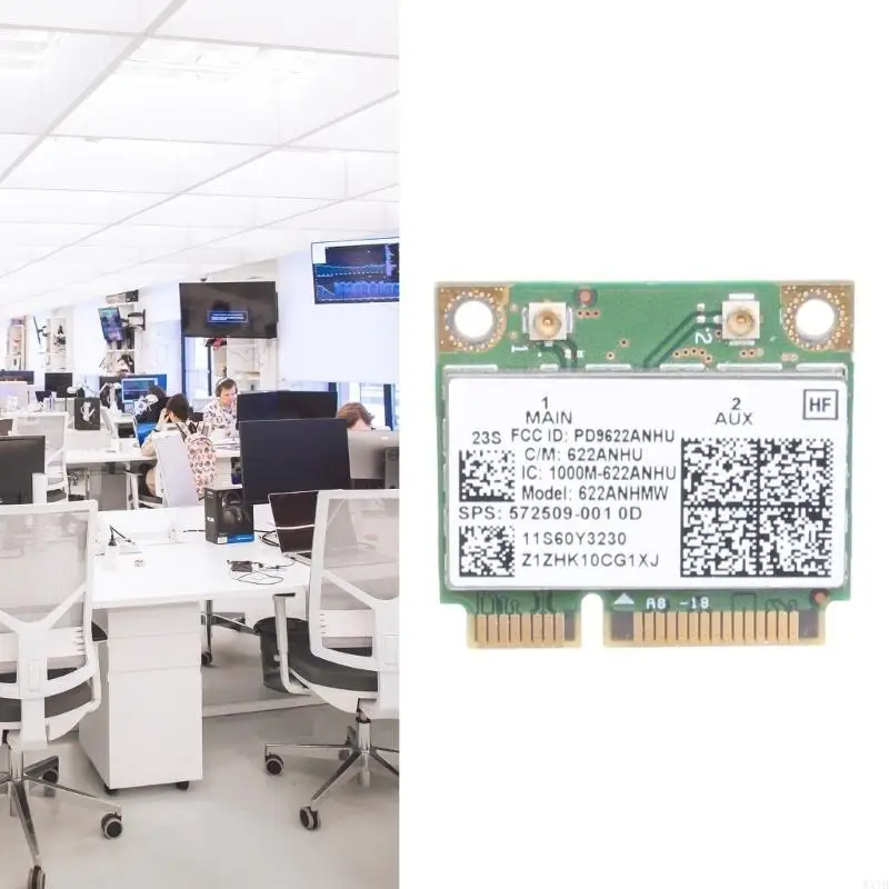 6200 622ANHMW Wireless MINI PCIE 300Mbps 2.4G/5GHZ Wifi Wlan Card 572509-001
6200 622ANHMW Wireless MINI PCIE 300Mbps 2.4G/5GHZ Wifi Wlan Card 572509-001