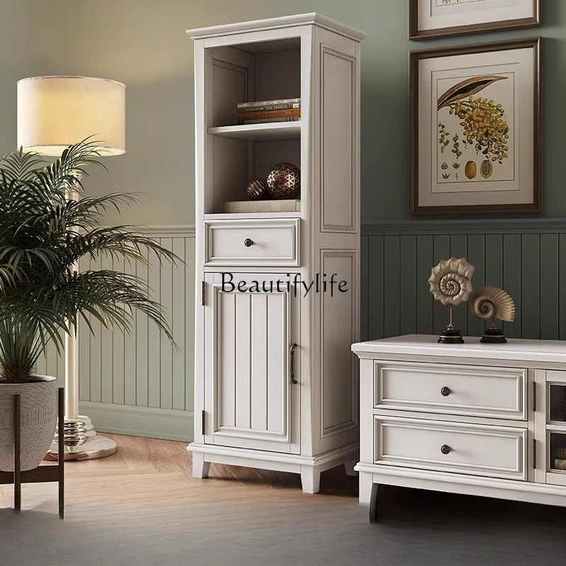 American solid wood TV narrow edge corner bookcase living room side cabinet locker
American solid wood TV narrow edge corner bookcase living room side cabinet locker