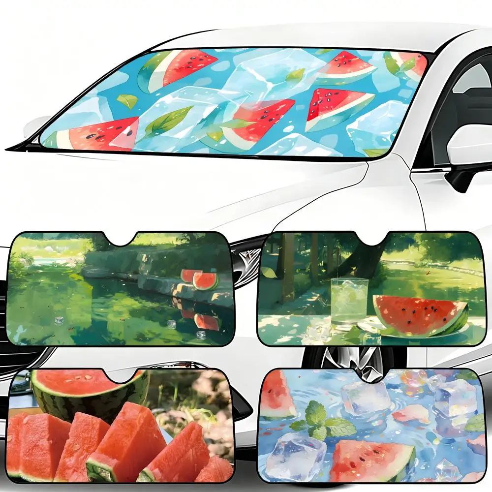 Sun Visor Car Windshield Sunshade Foldable Automotive Protection Sun Block Cover W-Watermelon-S
Sun Visor Car Windshield Sunshade Foldable Automotive Protection Sun Block Cover W-Watermelon-S